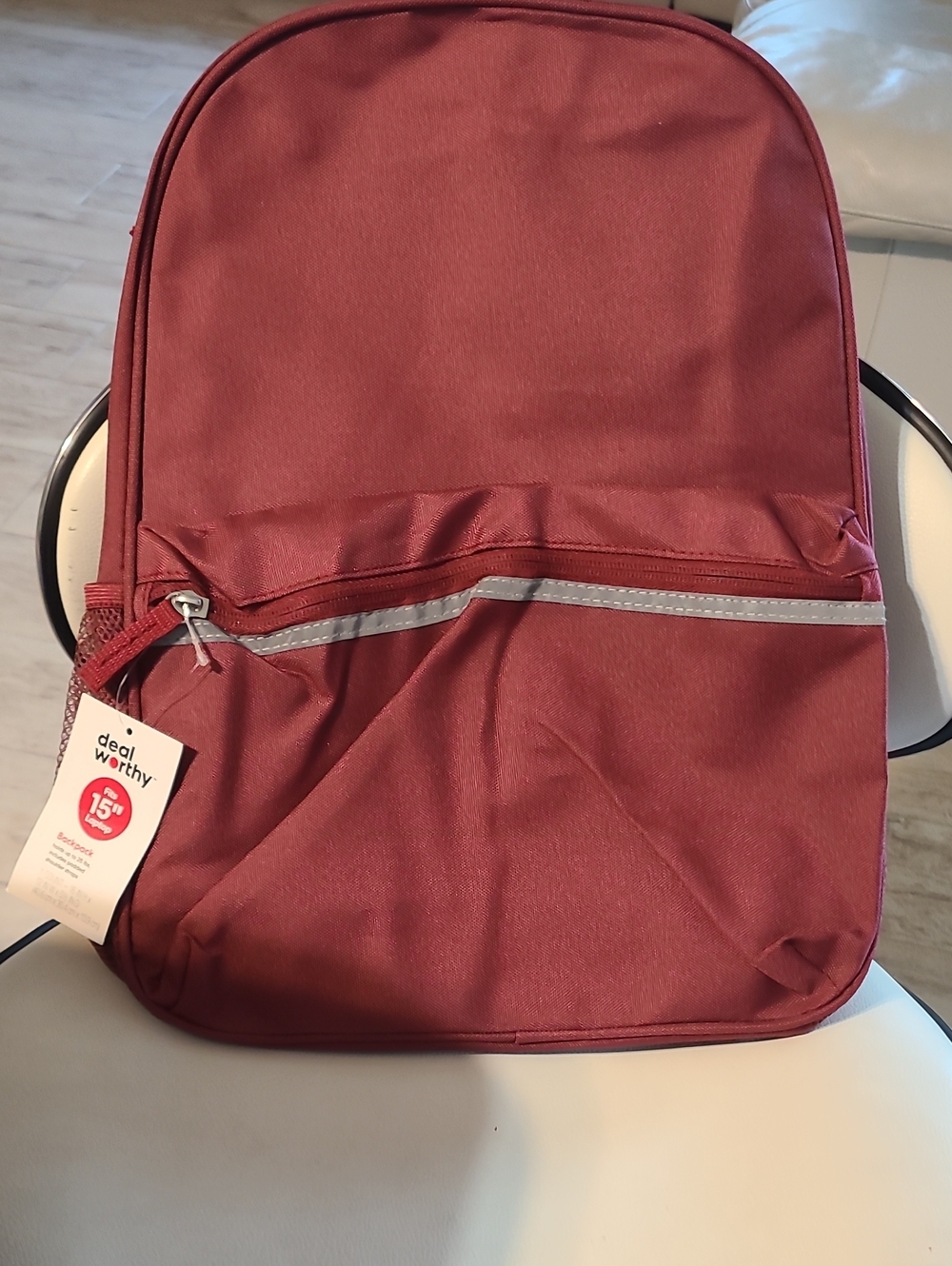 Men's Maroon Everyday Backpack - - Picture 1 of 3